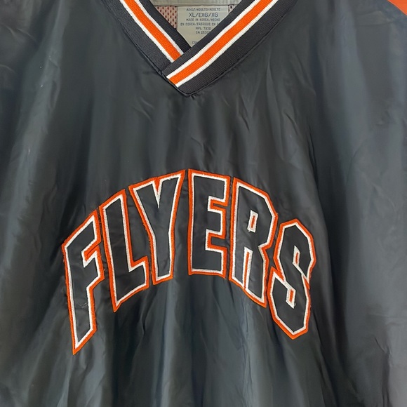 VINTAGE Chalk Line by Russell Athletic Philadelphia Flyers Pullover Windbreaker - Picture 3 of 7